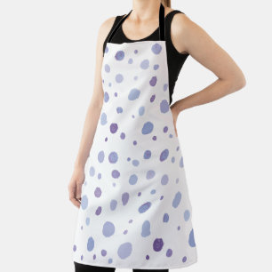 handgemalte Polka Punkte Schürze