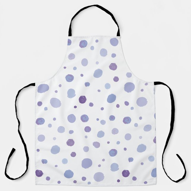 handgemalte Polka Punkte Schürze (Vorderseite)