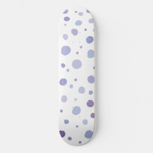 handgemalte Polka Punkte Skateboard