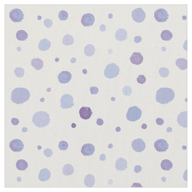 handgemalte Polka Punkte Stoff (Nahaufnahme)