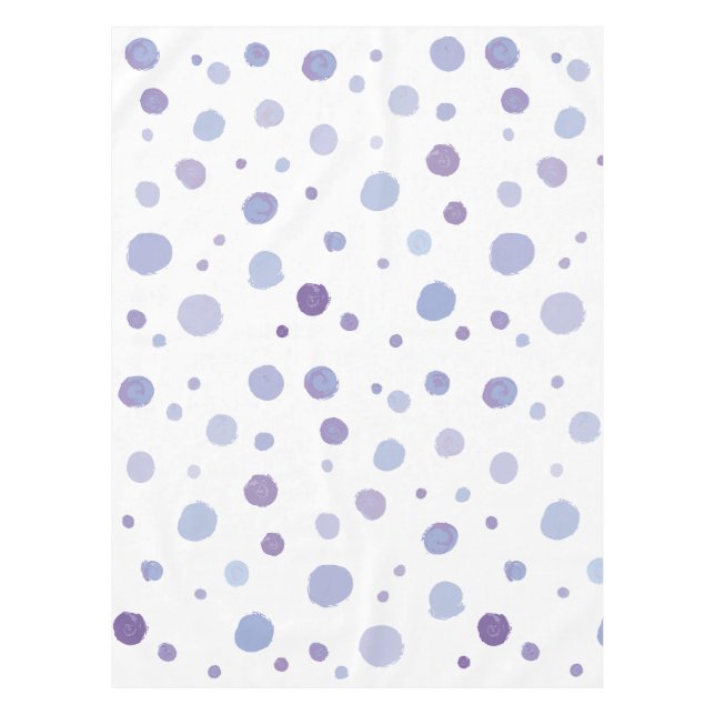 handgemalte Polka Punkte Tischdecke (Vorderseite)