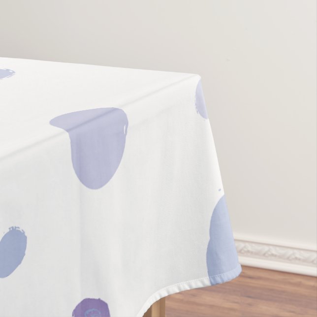 handgemalte Polka Punkte Tischdecke (Beispiel)
