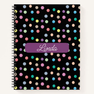 Handgemalte Punkte Name Journal-Notebook Notizbuch