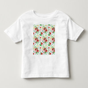 Handgemalte rosa Blume Blumenmuster-23498 Kleinkind T-shirt