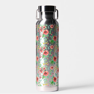 Handgemalte rosa Blume Blumenmuster-23498 Trinkflasche