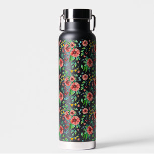 Handgemalte rosa Blume Blumenmuster-23498 Trinkflasche