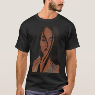 handgemalte schöne Damenwand T-Shirt