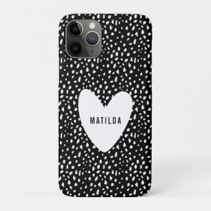 Handgemalte Stelle und personalisiertes Herz Case-Mate iPhone Hülle