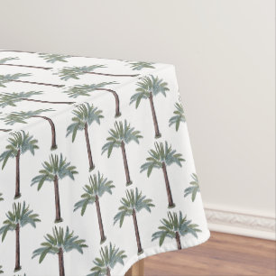Handgemalte tropische Palme-Gewohnheit Tischdecke