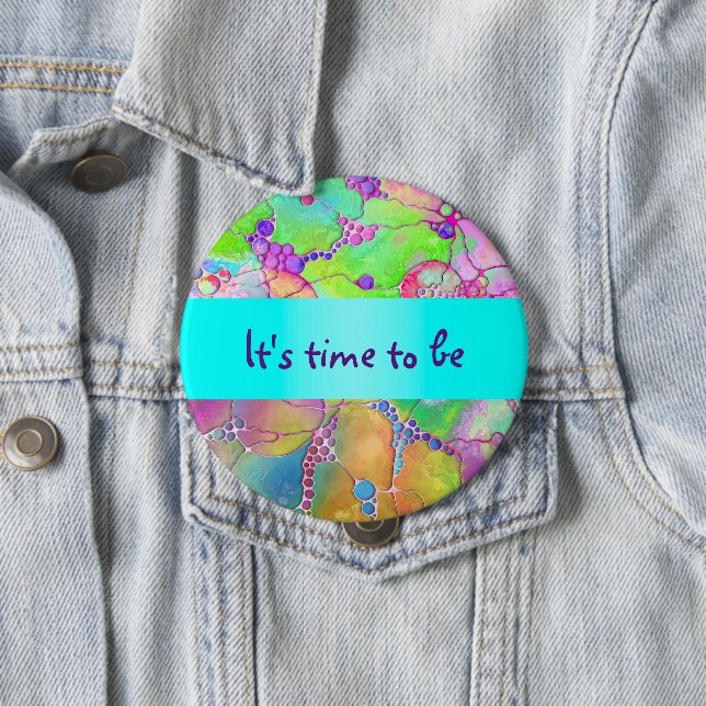 Handgemalte und digital gestrichene Muster Art 41 Button (Beispiel)