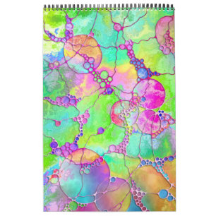 Handgemalte und digital gestrichene Muster Art 41 Kalender