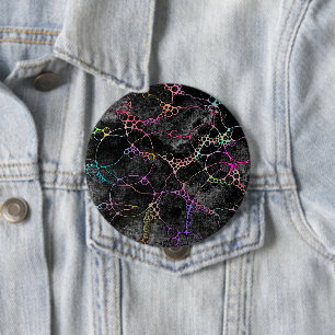 Handgemalte und digital gestrichene Muster Art 44 Button