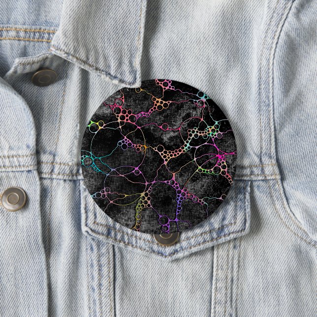 Handgemalte und digital gestrichene Muster Art 44 Button (Beispiel)
