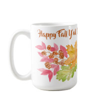 Handgemalte Wasserfarben Herbstleaves + Berries-Ta