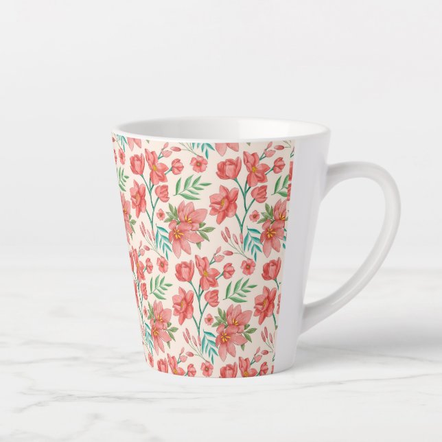 Handgemalte Wasserfarben-Muster-54098 Milchtasse (Rechts)