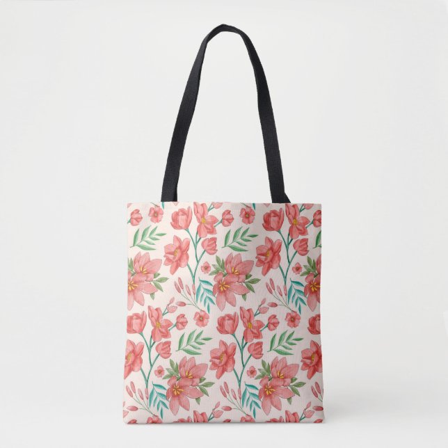 Handgemalte Wasserfarben-Muster-54098 Tasche (Vorderseite)