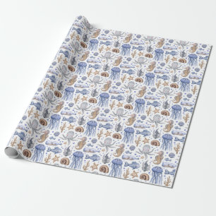 Handgemalte Wasserfarben-Muster. Geschenkpapier