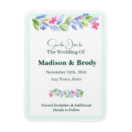Handgemalte Wasserfarben Save the Date Magnet