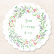 Handgemalte Wasserfarbenblumenschreie