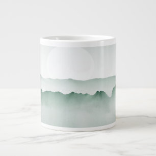 Handgemalte Wasserfarbenlandschaft Jumbo-Tasse