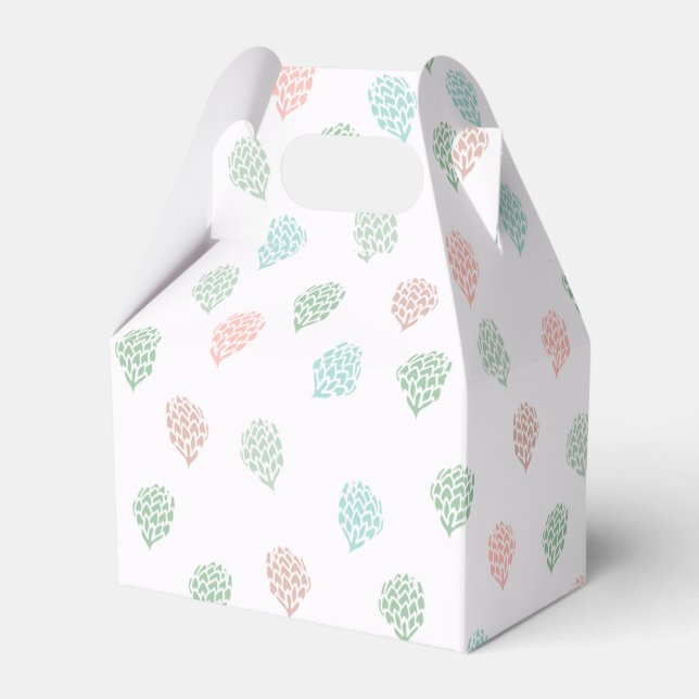 Handgemalte Weihnachtskiefer Cones Multicolor Geschenkschachtel (Vorderseite)