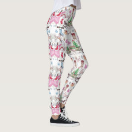 Handgemalte Weihnachtsmärchen Leggings