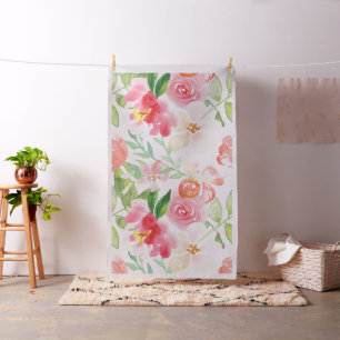 Handgemalte, zarte Blume Stoff