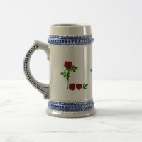 Handgemalte ZAUBER LIEBE Rose Keramik Tasse