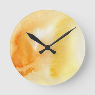 Handgemalter Hintergrund 14 des abstrakten Runde Wanduhr