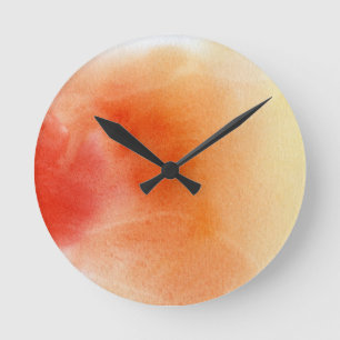 Handgemalter Hintergrund 15 des abstrakten Runde Wanduhr