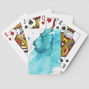 Handgemalter Hintergrund 2 des abstrakten Spielkarten