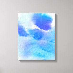 Handgemalter Hintergrund des abstrakten Watercolor Leinwanddruck
