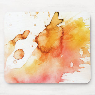 Handgemalter Hintergrund des abstrakten Watercolor Mousepad