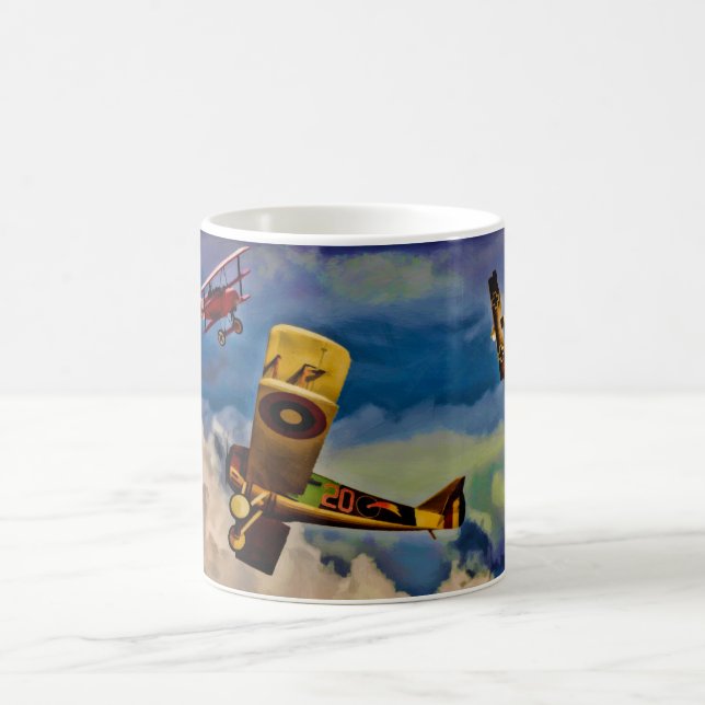 Handgemenge WW1 über Frankreich, Kaffee-Tasse Kaffeetasse (Mittel)