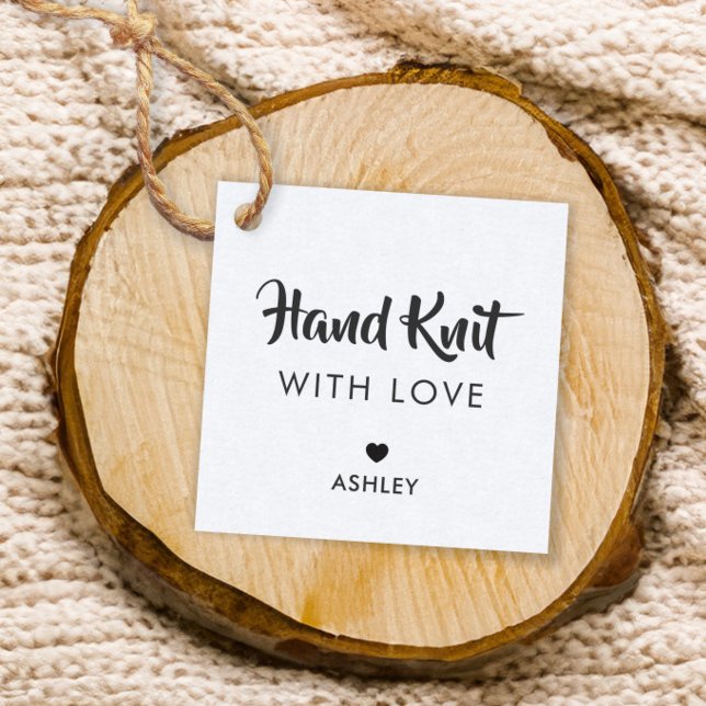 Handgepackter Strick mit Liebe, handgemachte Gesch Geschenkanhänger (Von Creator hochgeladen)
