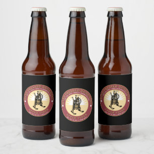Handgepresste, hausgemachte Apfelwein-Vorlage Bierflaschenetikett