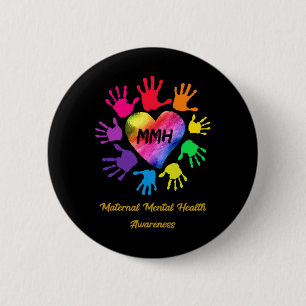 Handgeschenk für psychische Gesundheit Button