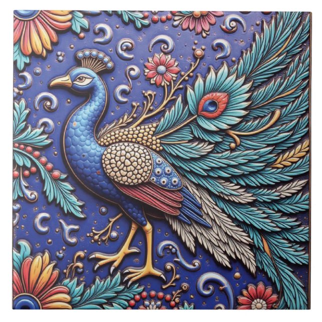Handgeschnitzte Göttlichkeit Fliese (Vorderseite)