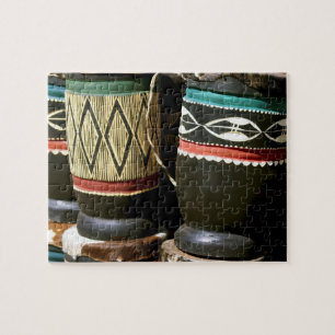 Handgeschnitzte Trommeln, Livingston, Sambia