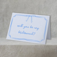 Handgeschriebene Coquette Bow Bridesmaid-Vorschlag