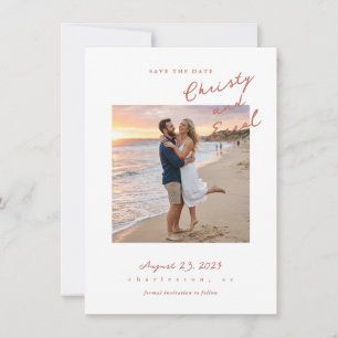Handgeschriebene Erde Save The Date
