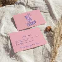 Handgeschriebene farbenfrohe Retro Funky Wedding D