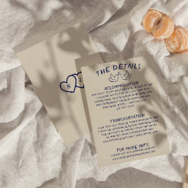 Handgeschriebene Gezeichnet Retro-Einzigartige Hoc Begleitkarte