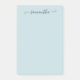 Handgeschriebene Kalligrafie Name Personalisiert Post-it Klebezettel
