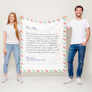 Handgeschriebene Liebe eines Notebooks Fleecedecke
