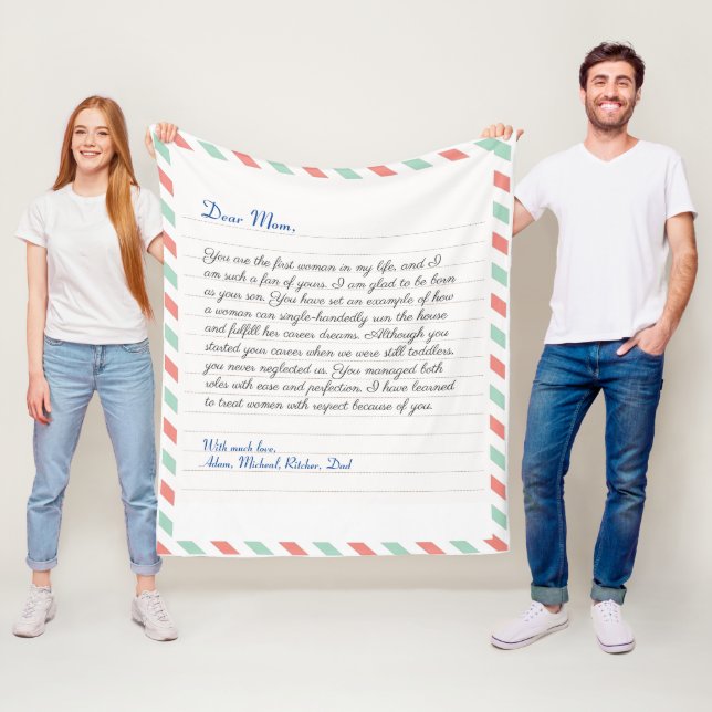 Handgeschriebene Liebe eines Notebooks Fleecedecke (Beispiel)