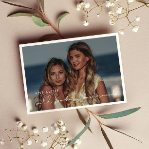 Handgeschriebene minimalistische Bridesmaid-Vorsch Einladung