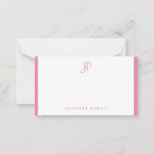 Handgeschriebene Mit Monogramm Vorlage Modern einf