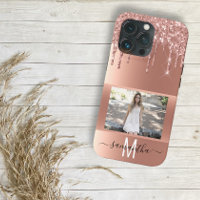 Handgeschriebene Name Rose Gold Glitzer Foto