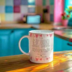 Handgeschriebene Notiz an Mama Zwei-Foto-Collage Kaffeetasse